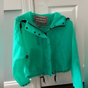 Hunter waterproof cropped jacket
